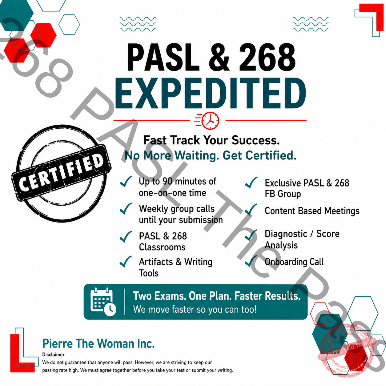Expedited PASL & 268